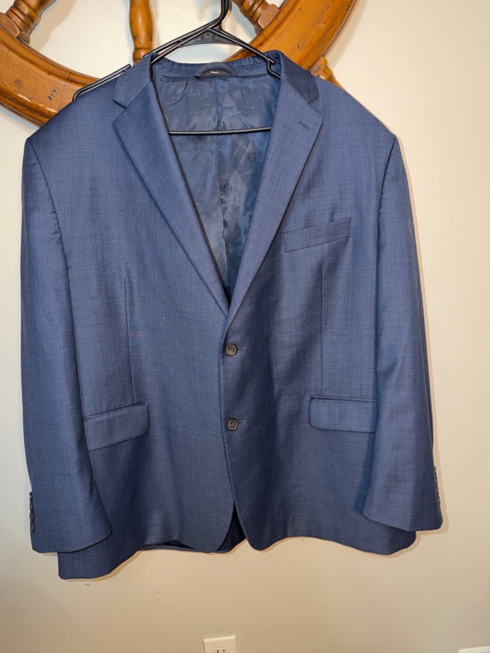 Ralph Lauren Men's Navy Blue Two-Button Sport Coat